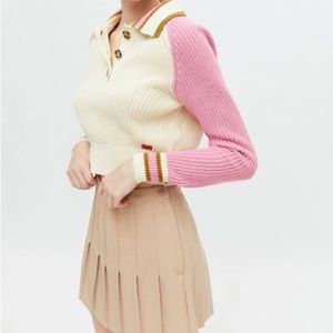 UO BDG Taylor collared sweater NWT